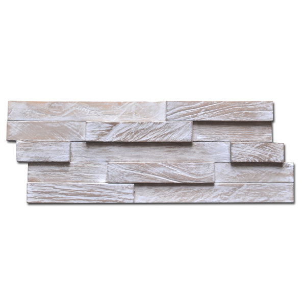 Teak America™ Engineered Wood Wall Paneling in Gray (10pack) Wayfair